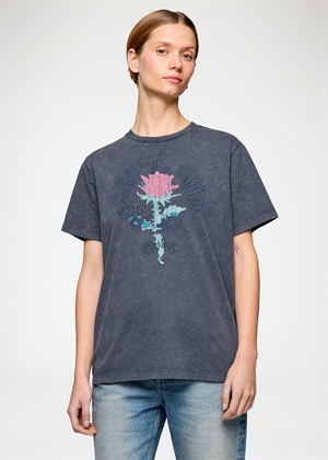 Future heavy jersey oversized tee Phantom A1050171 Ganni 